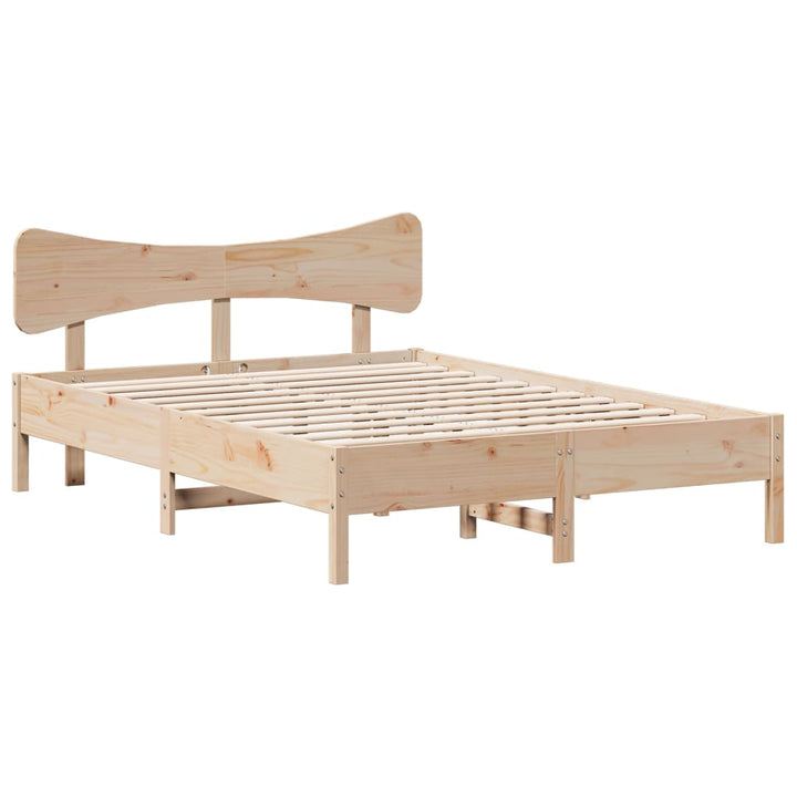 sengeramme uden madras 120x200 cm massivt fyrretræ