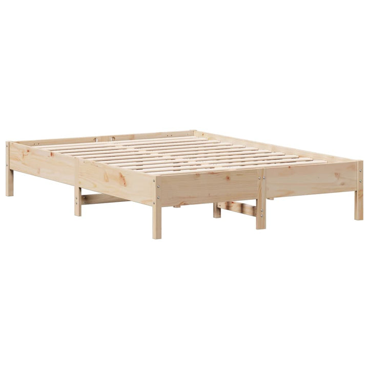 sengeramme uden madras 120x200 cm massivt fyrretræ