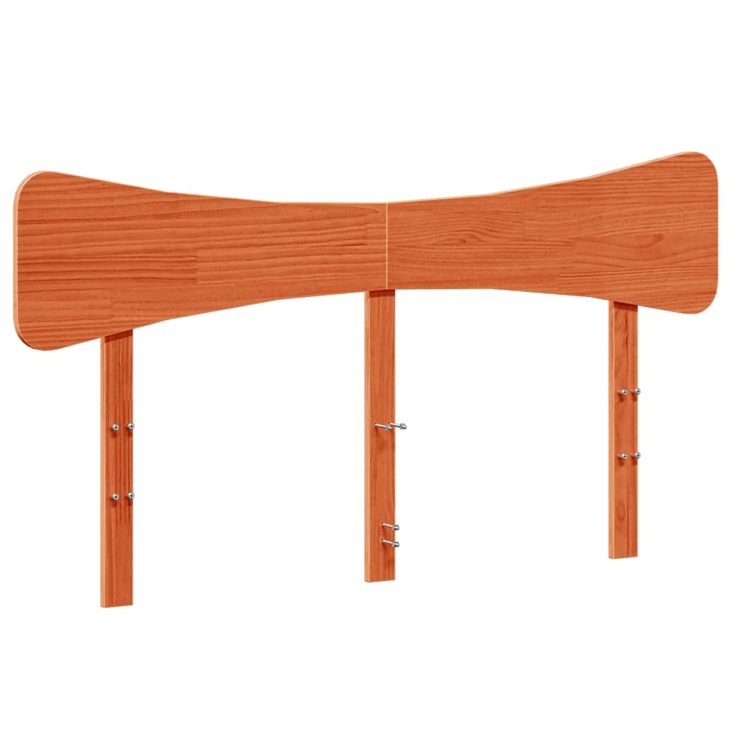 sengeramme uden madras 140x190 cm massivt fyrretræ gyldenbrun