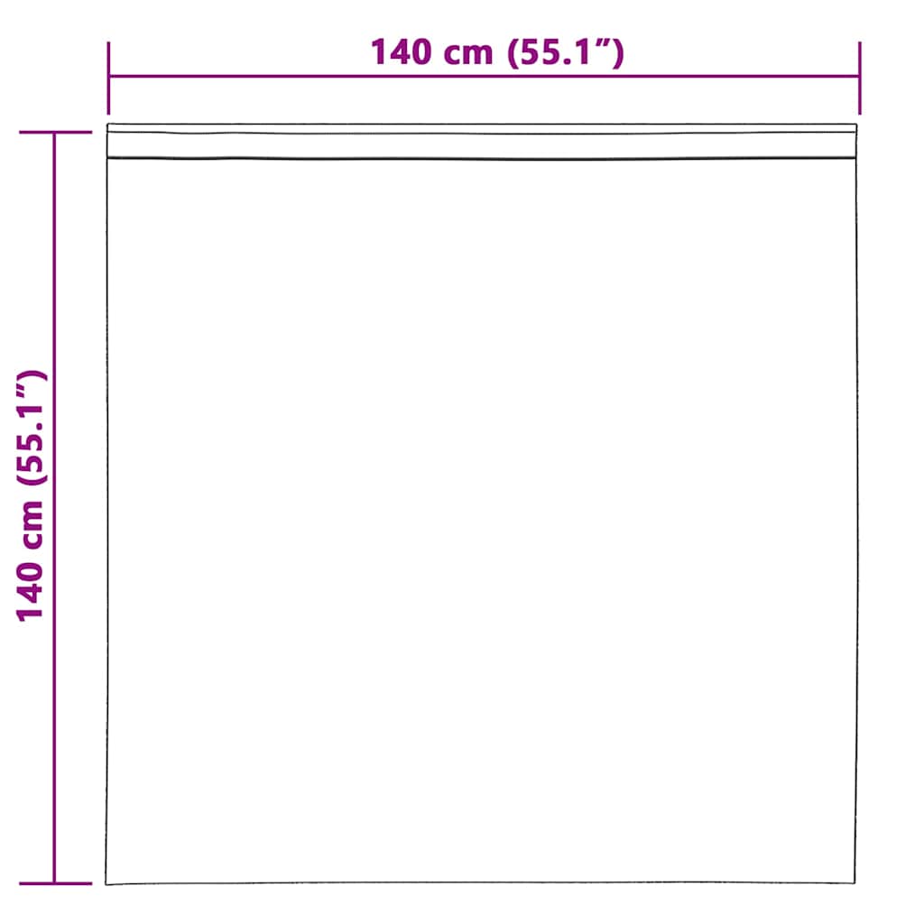 Mørklægningsgardiner 2 pcs Sort 140 x 140 cm Fløjl