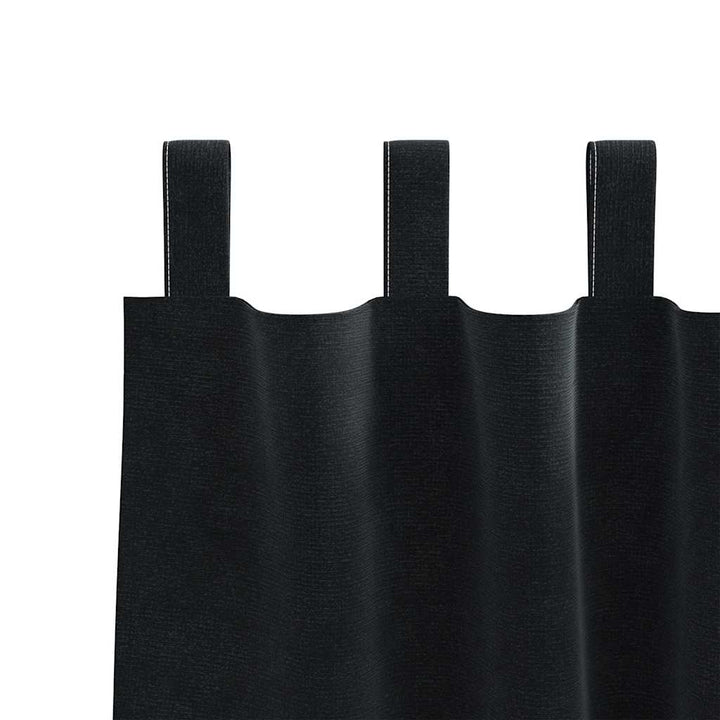 Mørklægningsgardiner 2 pcs Sort 140 x 225 cm Fløjl