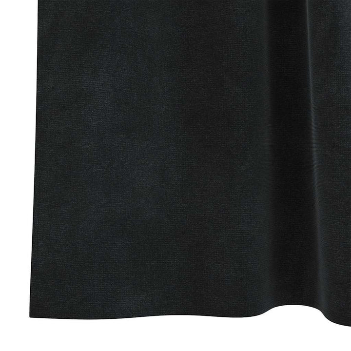 Mørklægningsgardiner 2 pcs Sort 140 x 225 cm Fløjl