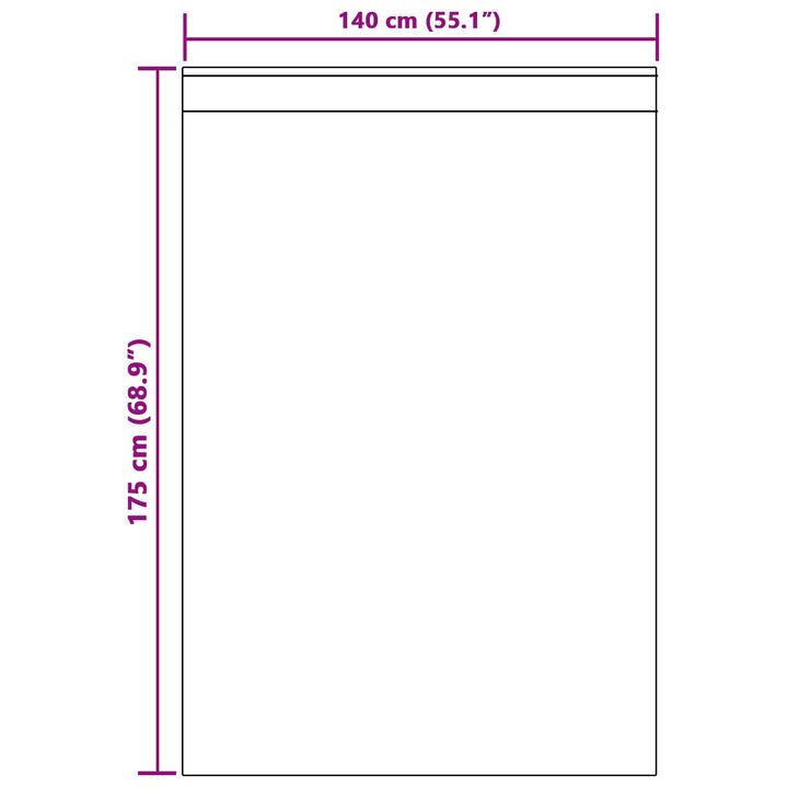 Mørklægningsgardiner 2 pcs Creme 140 x 175 cm Fløjl