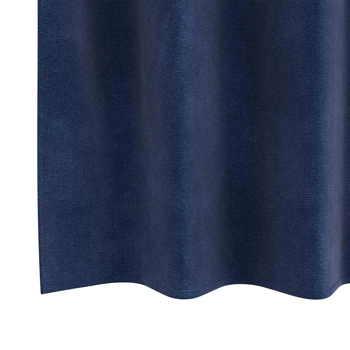 Mørklægningsgardiner 2 pcs Mørk blå 140 x 140 cm Fløjl
