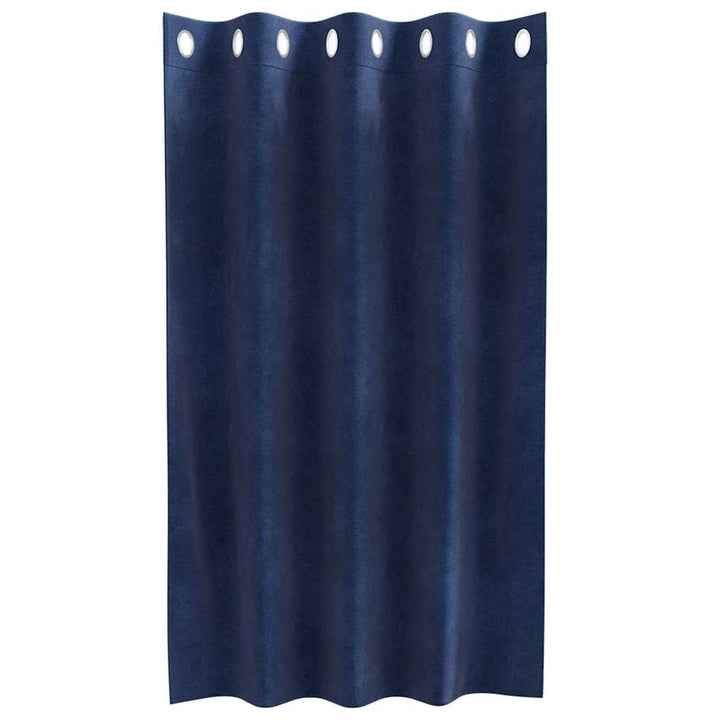 Mørklægningsgardiner 2 pcs Mørk blå 140 x 140 cm Fløjl