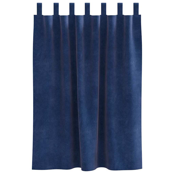 Mørklægningsgardiner 2 pcs Mørk blå 140 x 140 cm Fløjl