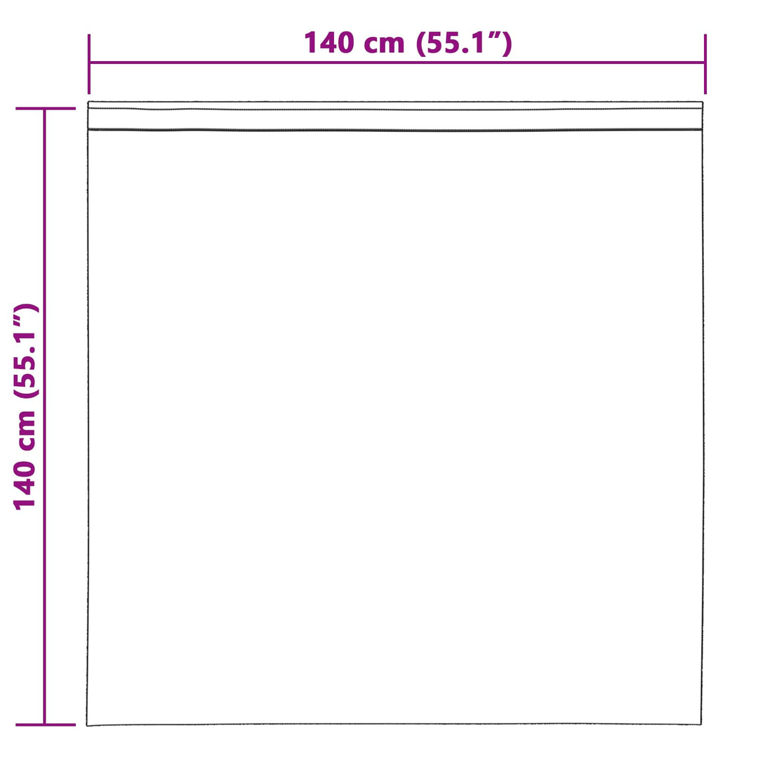Mørklægningsgardiner 2 pcs Mørkegrå 140 x 140 cm Fløjl