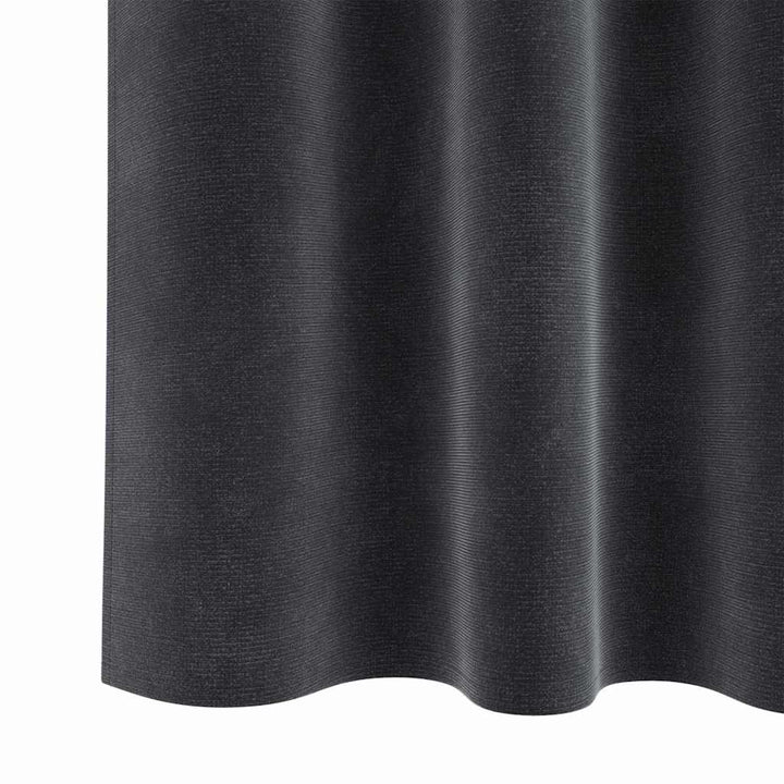 Mørklægningsgardiner 2 pcs Mørkegrå 140 x 245 cm Fløjl