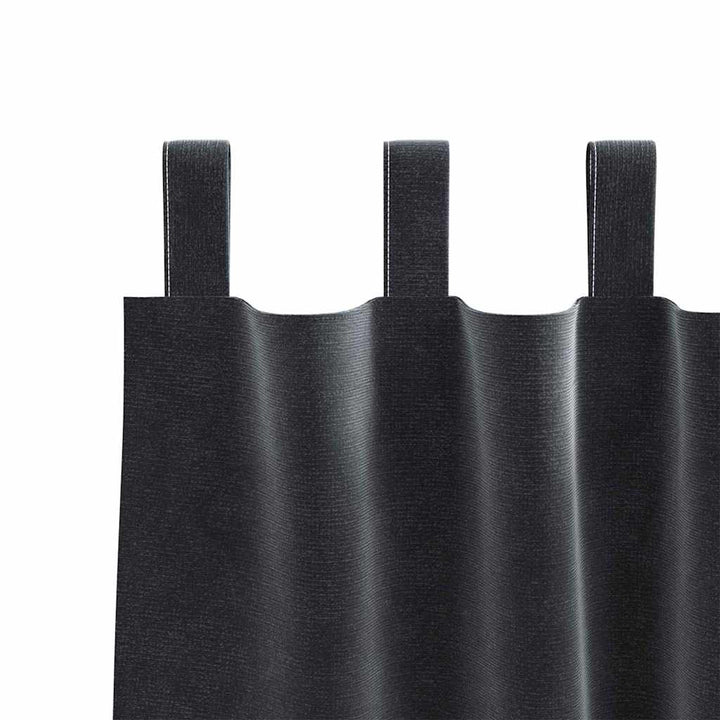 Mørklægningsgardiner 2 pcs Mørkegrå 140 x 225 cm Fløjl