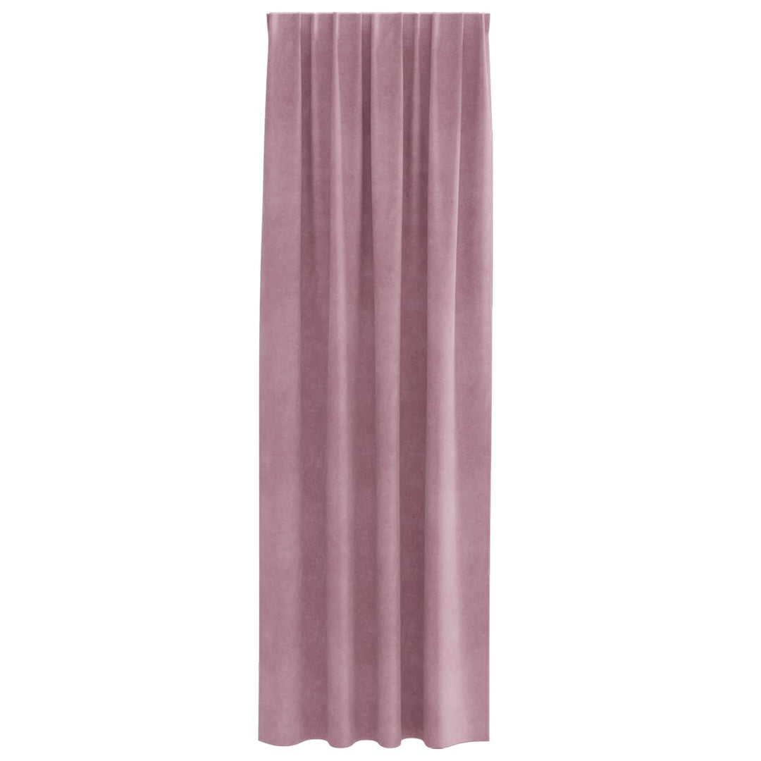 Mørklægningsgardiner 2 pcs Mørk pink 140 x 260 cm Fløjl