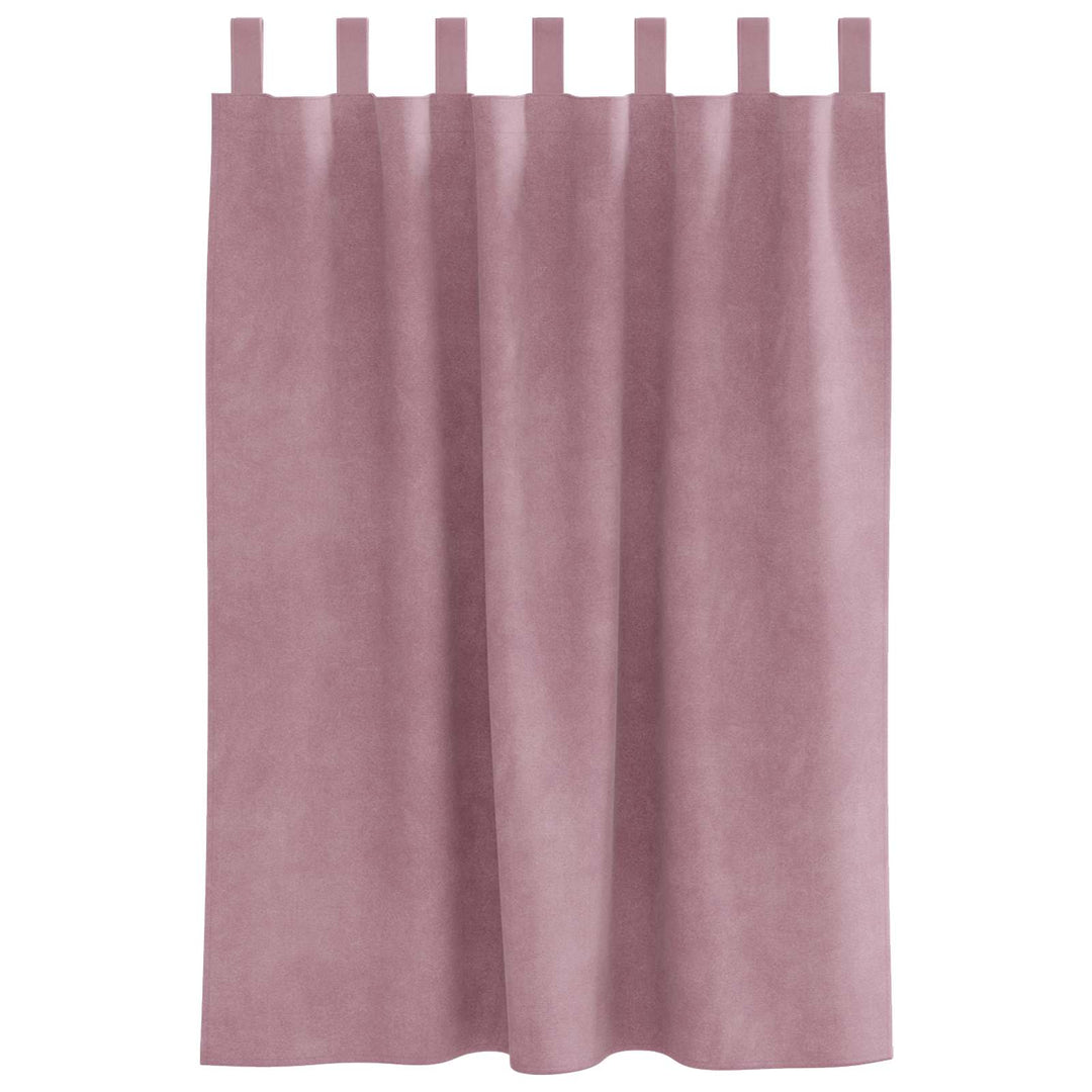 Mørklægningsgardiner 2 stk. Mørk pink 140 x 140 cm Fløjl