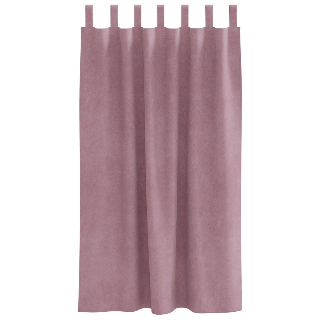 Mørklægningsgardiner 2 stk. Mørk pink 140 x 175 cm Fløjl