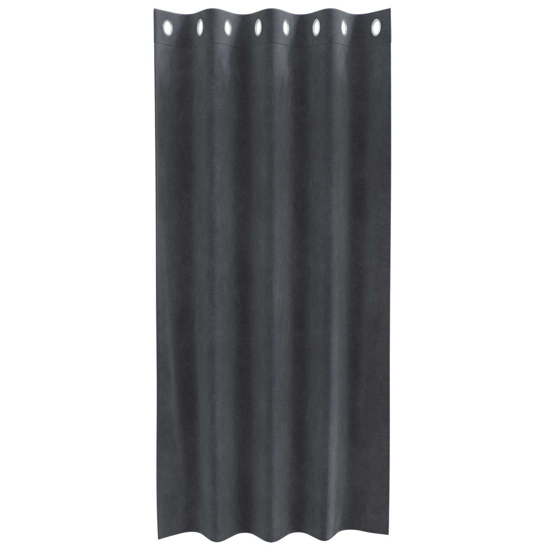 Mørklægningsgardiner 2 pcs Lysegrå 140 x 175 cm Fløjl