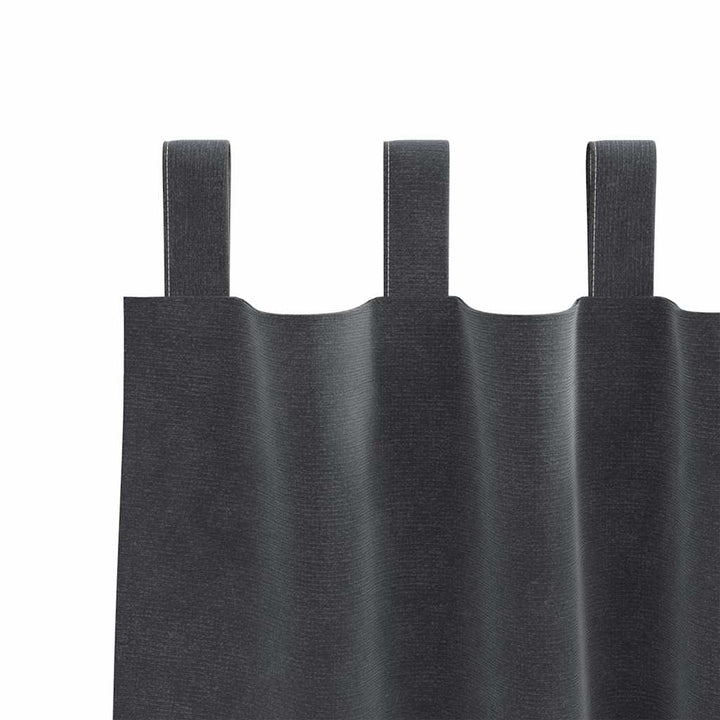 Mørklægningsgardiner 2 pcs Lysegrå 140 x 175 cm Fløjl