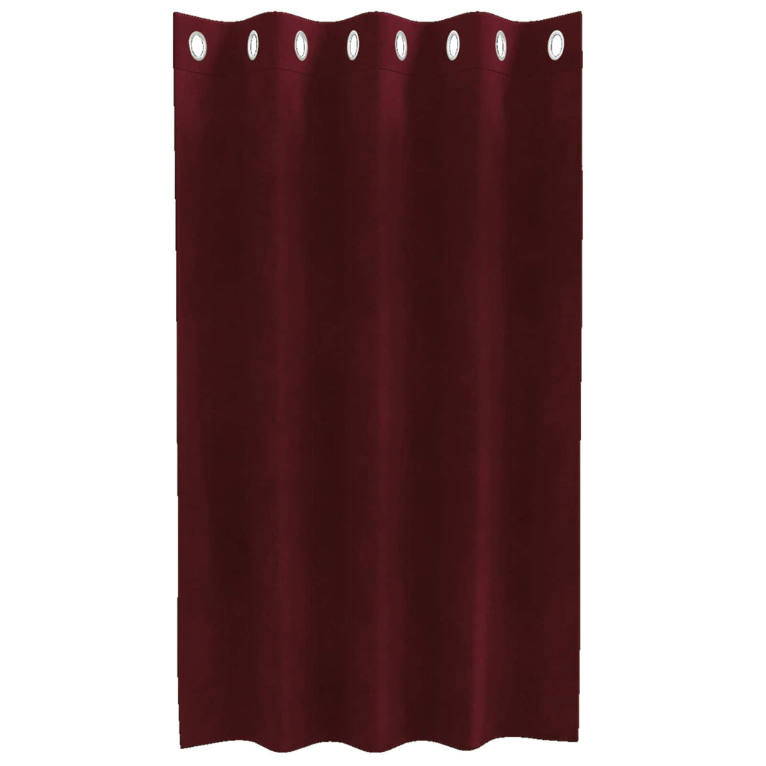 Mørklægningsgardiner 2 pcs Vinrød 140 x 140 cm Fløjl