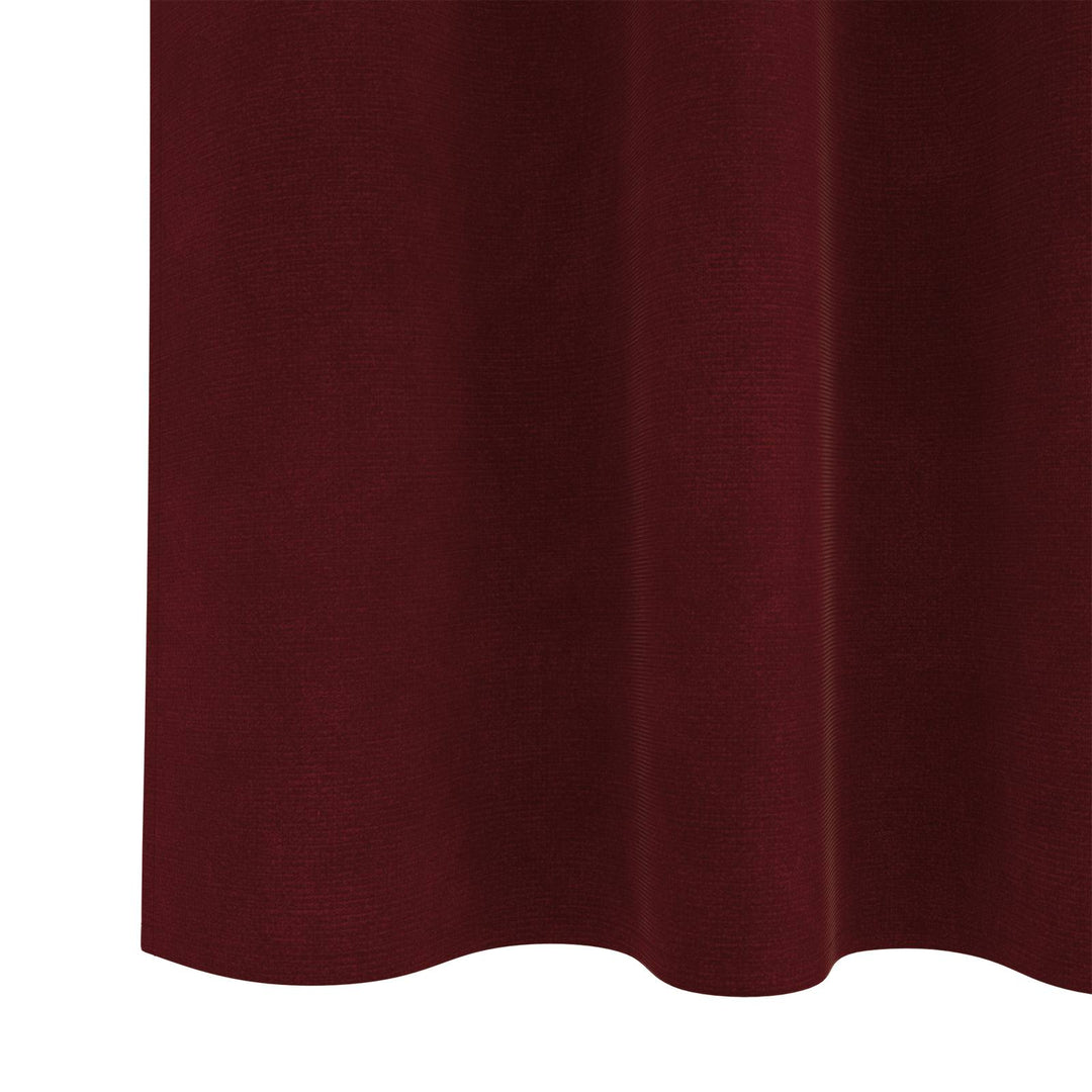 Mørklægningsgardiner 2 pcs Vinrød 140 x 140 cm Fløjl