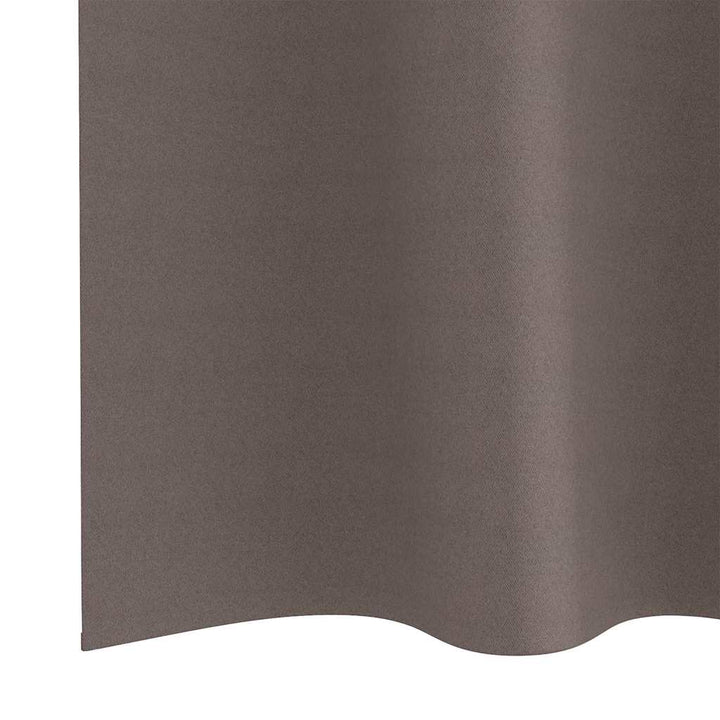 Mørklægningsgardiner med ringe 2 stk. Mørk Brun 225 x 140 cm