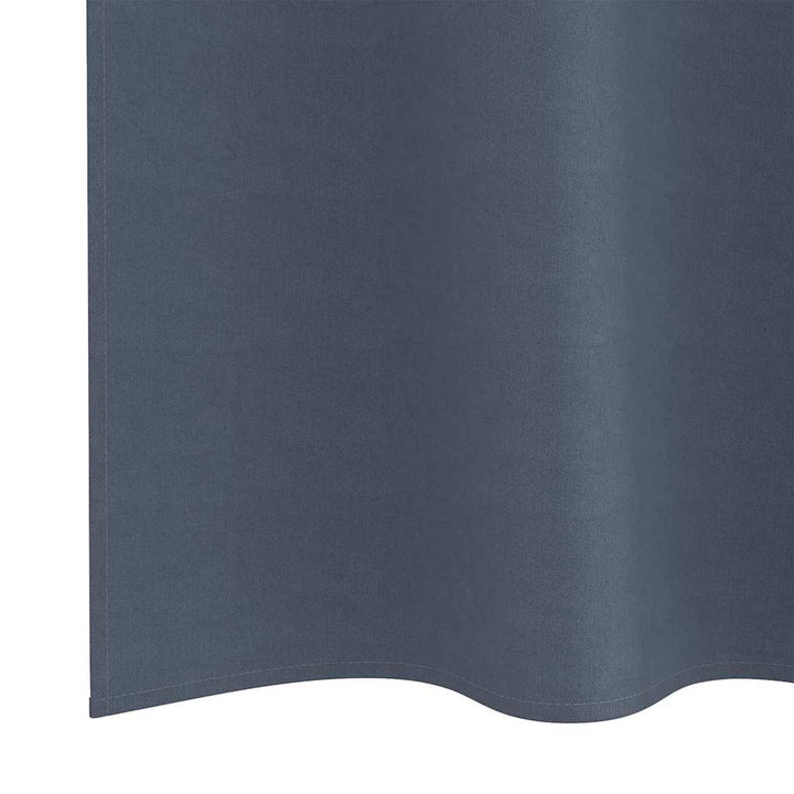 Mørklægningsgardiner med ringe 2 stk. Antracit 175 x 140 cm