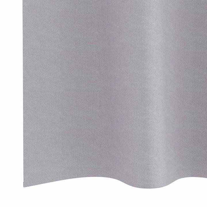 Mørklægningsgardiner med ringe 2 stk. Metal Grå 140 x 140 cm