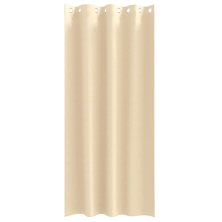 Mørklægningsgardiner med ringe 2 pcs Creme 260 x 140 cm