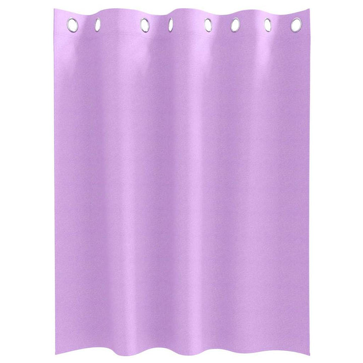 Mørklægningsgardiner med ringe 2 stk. Lilla 140 x 140 cm