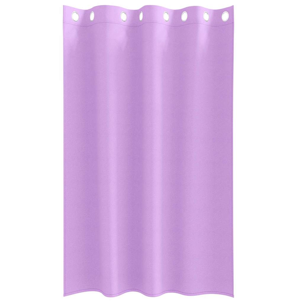 Mørklægningsgardiner med ringe 2 stk. Lilla 175 x 140 cm