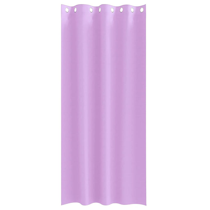 Mørklægningsgardiner med ringe 2 stk. Lilla 225 x 140 cm