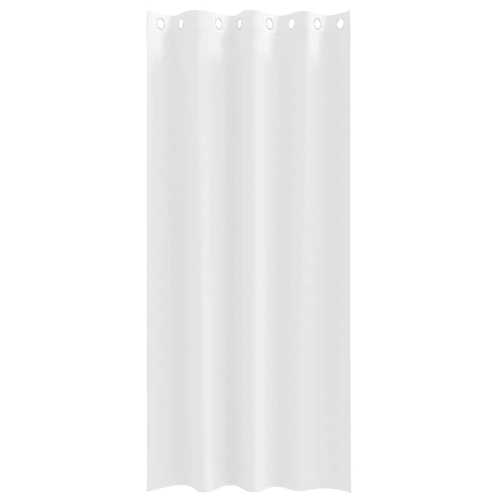 Mørklægningsgardiner med ringe 2 pcs Ren Hvid 260 x 140 cm