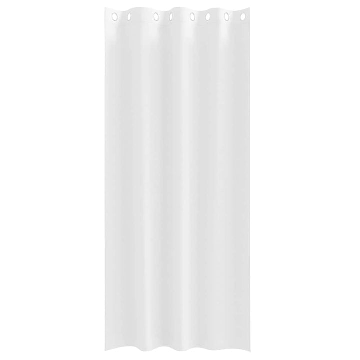 Mørklægningsgardiner med ringe 2 pcs Ren Hvid 260 x 140 cm