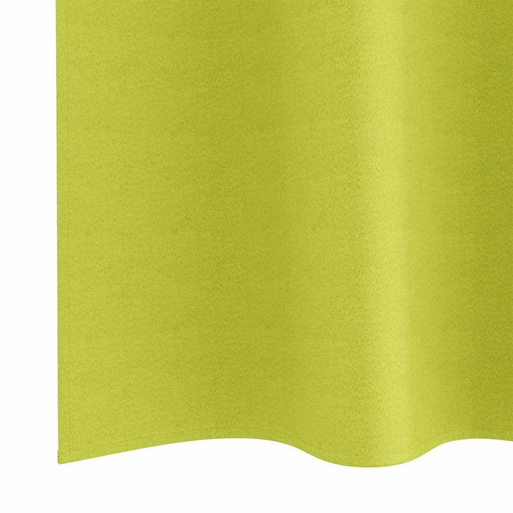 Mørklægningsgardiner med ringe 2 stk. Grøn 245 x 140 cm