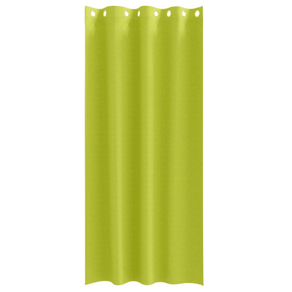 Mørklægningsgardiner med ringe 2 stk. Grøn 245 x 140 cm