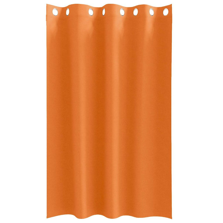 Mørklægningsgardiner med ringe 2 stk. Lys Orange 175 x 140 cm