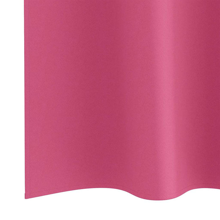 Mørklægningsgardiner med ringe 2 stk. Lys Pink 245 x 140 cm
