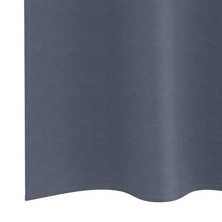 Mørklægningsgardiner med ringe 2 pcs Antracit 140 x 140 cm