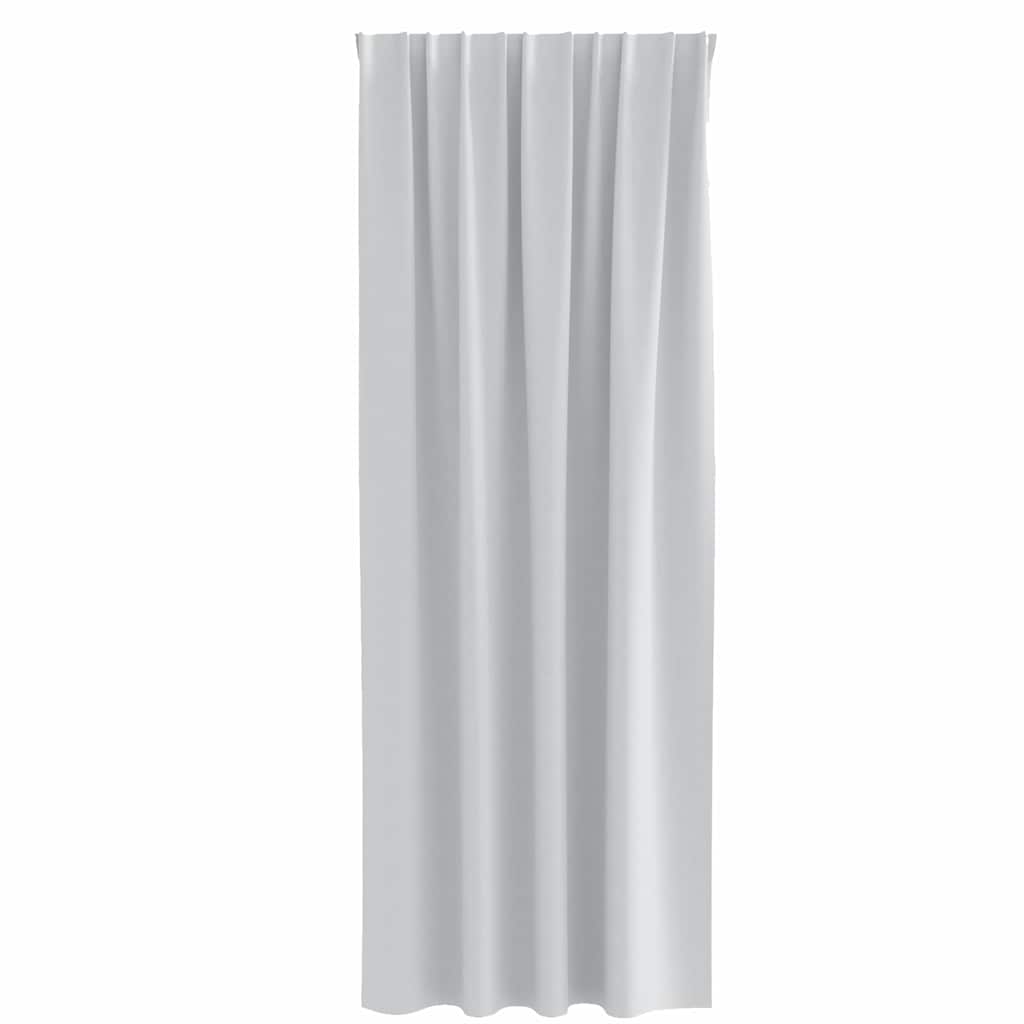 Mørklægningsgardiner med ringe 2 pcs Bleg Grå 225 x 140 cm