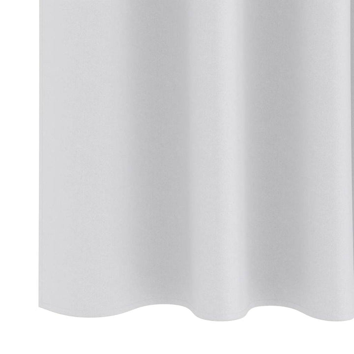Mørklægningsgardiner med ringe 2 stk. Bleg Grå 245 x 140 cm