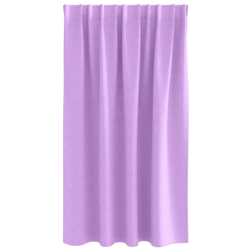Mørklægningsgardiner med ringe 2 pcs Lilla 140 x 140 cm