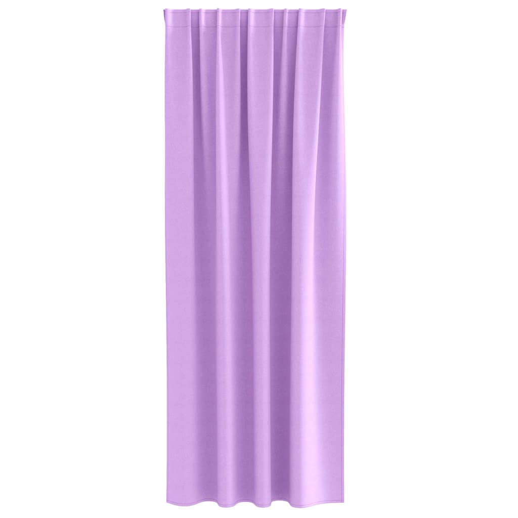 Mørklægningsgardiner med ringe 2 stk. Lilla 245 x 140 cm