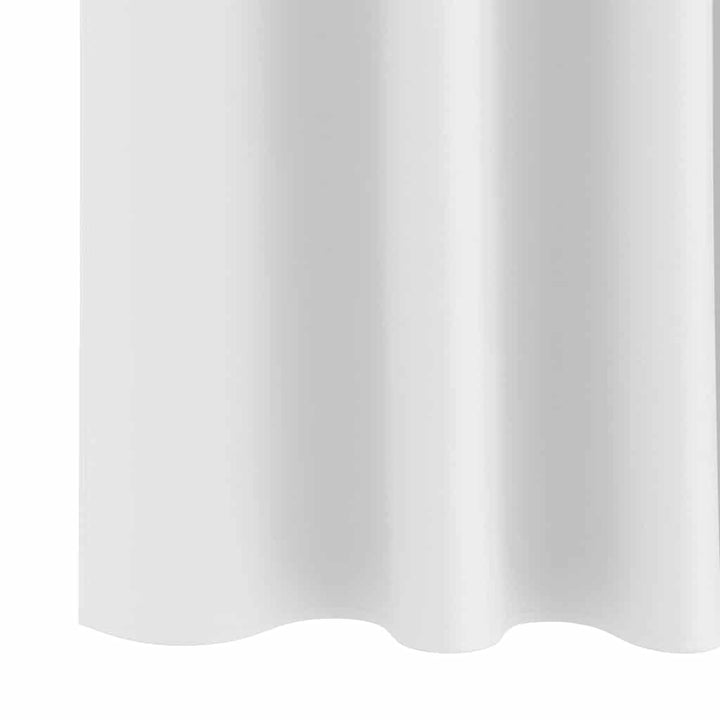 Mørklægningsgardiner med ringe 2 pcs Lys hvid 175 x 140 cm