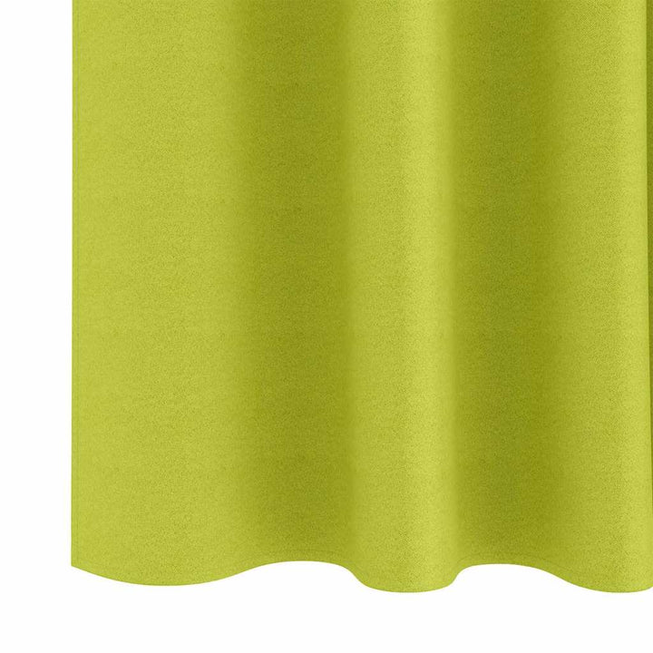 Mørklægningsgardiner med ringe 2 stk. Grøn 260 x 140 cm