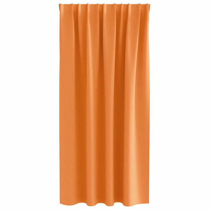 Mørklægningsgardiner med ringe 2 pcs Orange 175 x 140 cm