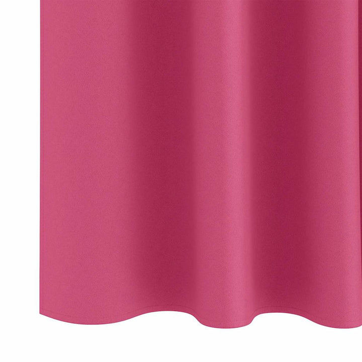 Mørklægningsgardiner med ringe 2 stk. Lys Pink 245 x 140 cm