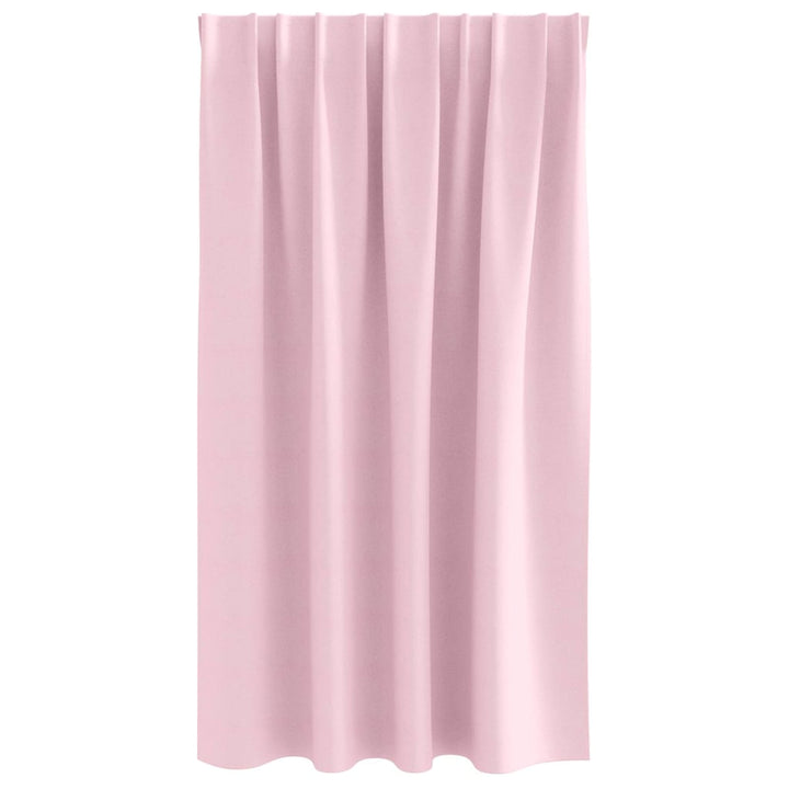 Mørklægningsgardiner med ringe 2 pcs Lyserød 140 x 140 cm