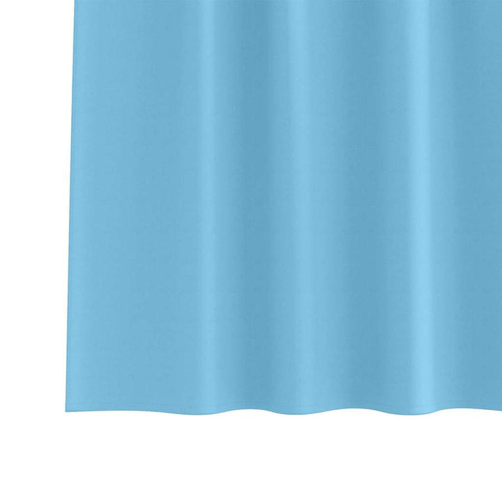 Mørklægningsgardiner med ringe 2 pcs Lys blå 140 x 140 cm