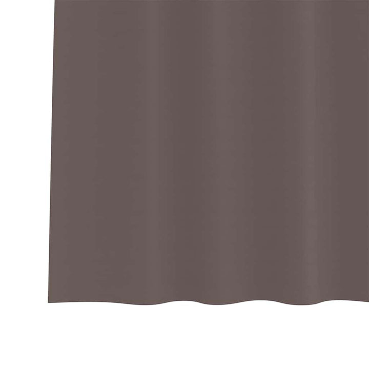 Mørklægningsgardiner med ringe 2 pcs Mørk Brun 225 x 140 cm