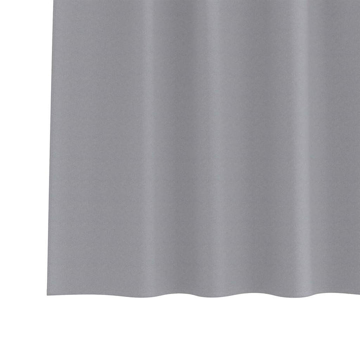 Mørklægningsgardiner med ringe 2 stk. Lysegrå 140 x 140 cm