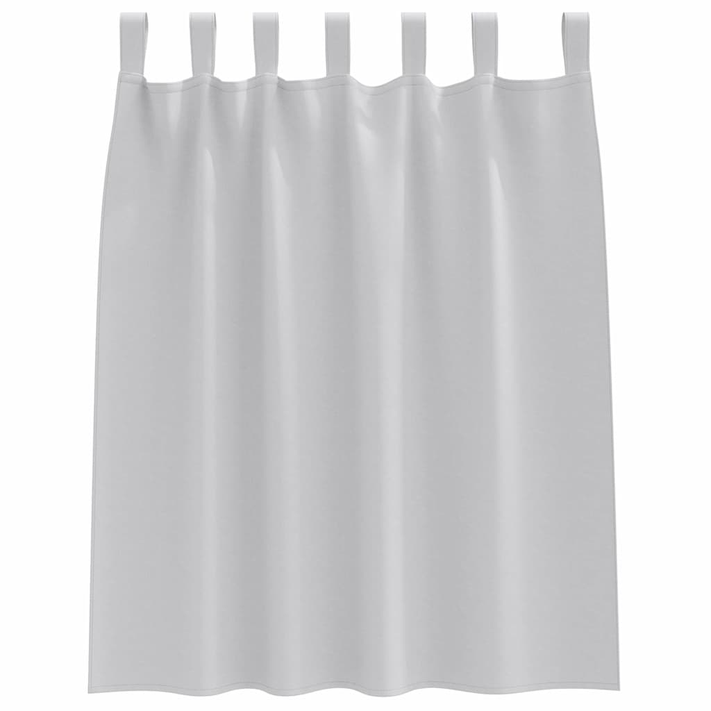 Mørklægningsgardiner med ringe 2 stk. Lysegrå 140 x 140 cm