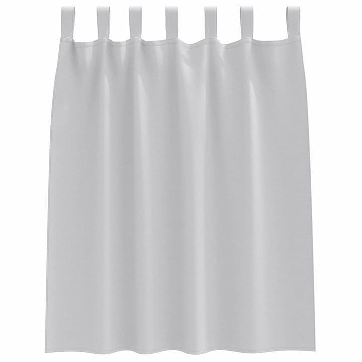 Mørklægningsgardiner med ringe 2 stk. Lysegrå 140 x 140 cm