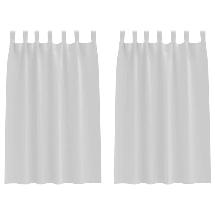 Mørklægningsgardiner med ringe 2 pcs Bleg Grå 175 x 140 cm