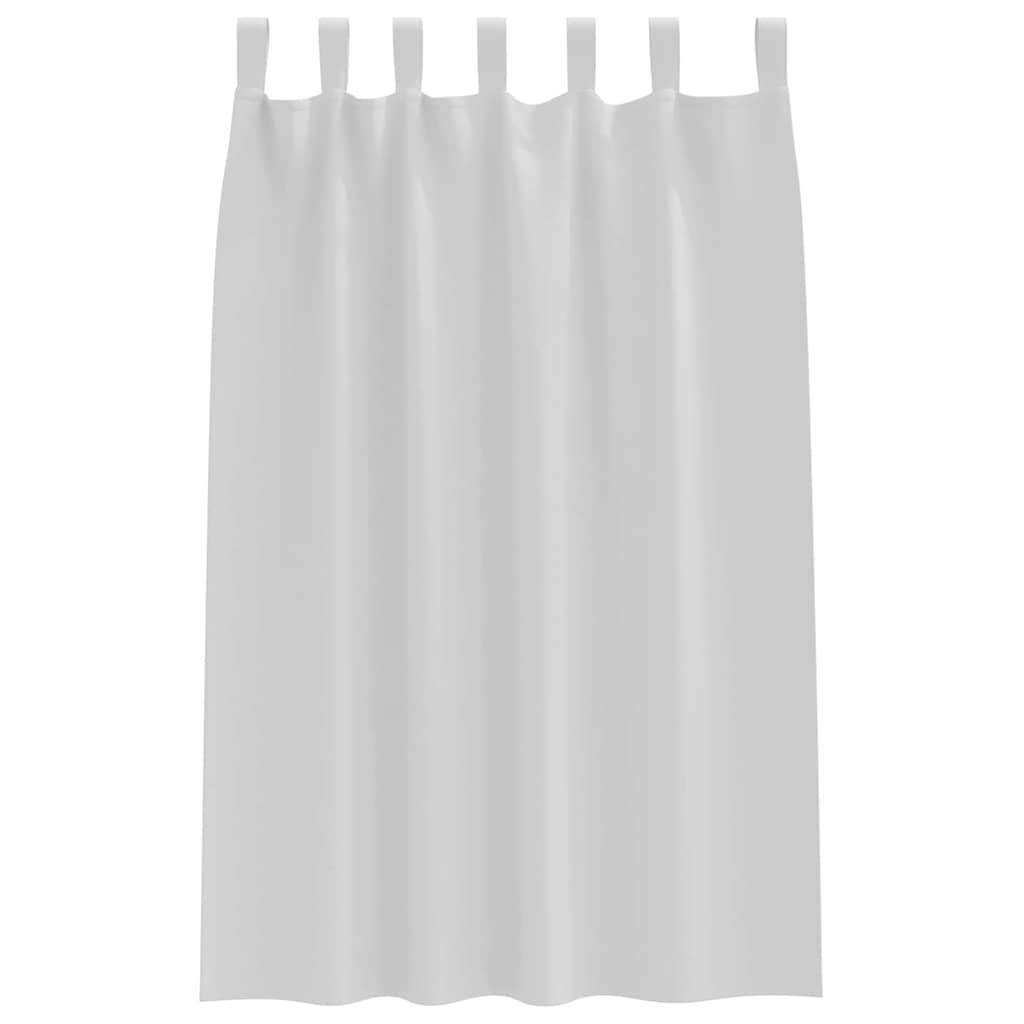 Mørklægningsgardiner med ringe 2 pcs Bleg Grå 175 x 140 cm